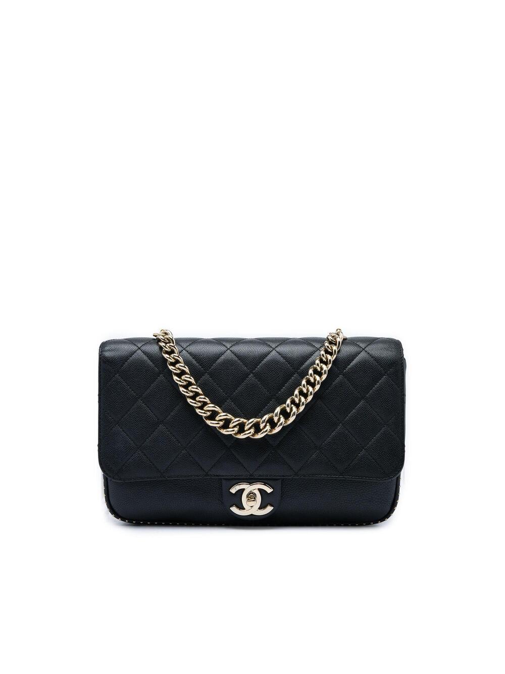 Chanel Chain Handle Cc Flap Bag Quilted #343126C45B